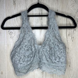 grey lace aerie bralette